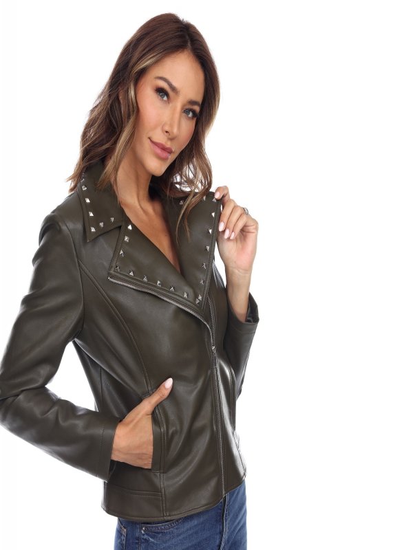 PU Faux Leather Jacket