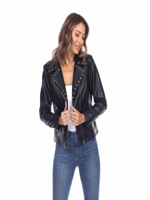 PU Faux Leather Jacket