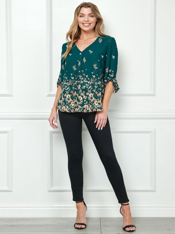 Hunter Garden 3/4 Sleeve Popover
