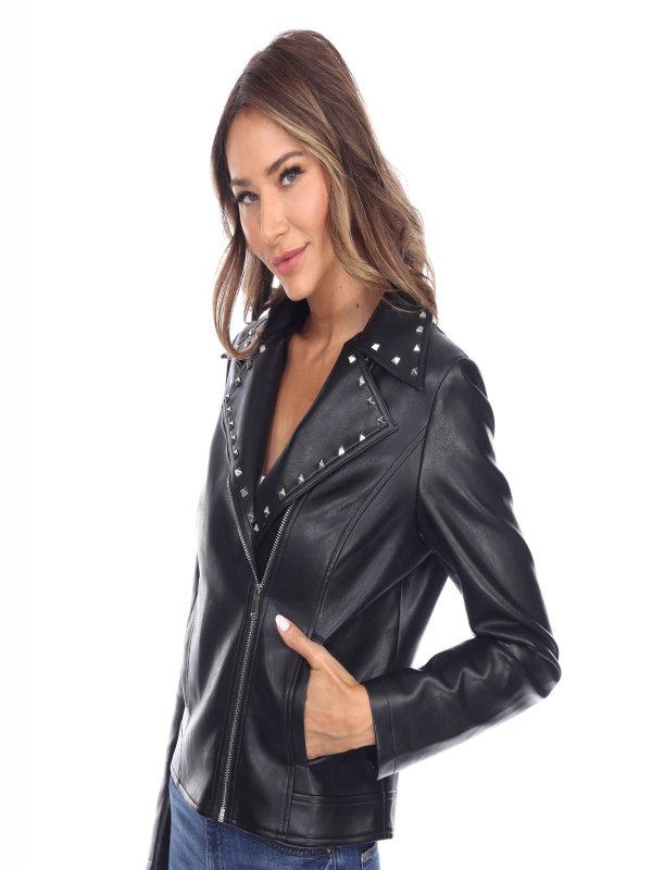 PU Faux Leather Jacket