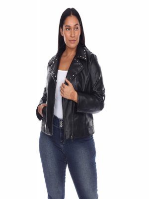 PU Faux Leather Jacket