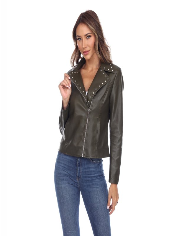 PU Faux Leather Jacket