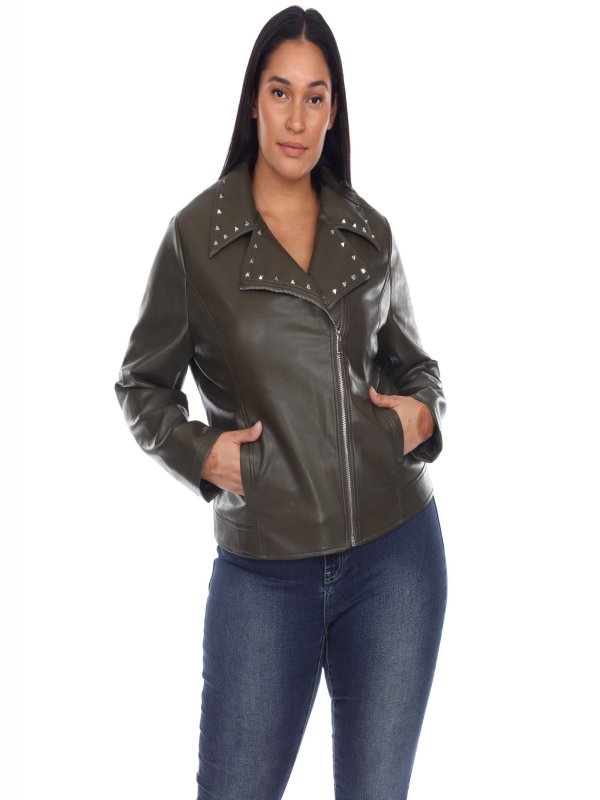 PU Faux Leather Jacket