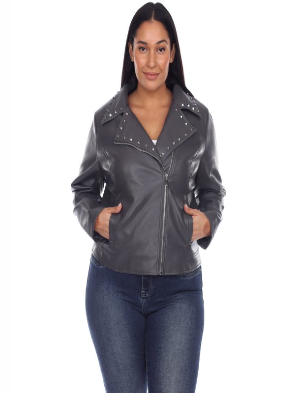 PU Faux Leather Jacket