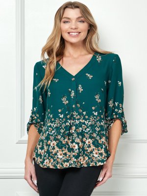 Hunter Garden 3/4 Sleeve Popover
