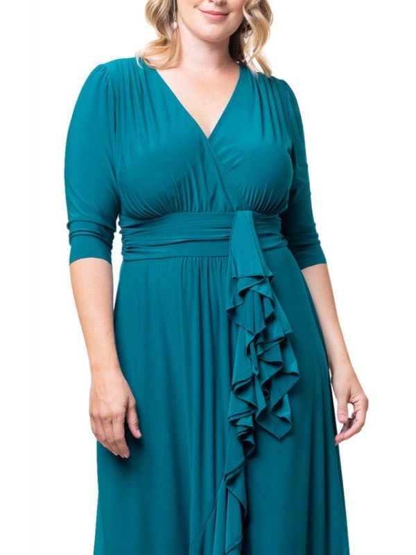 Veronica Ruffled Evening Gown